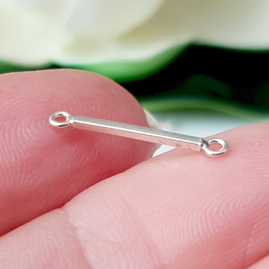 Spacer Link 18mm Square - 2 pcs Sterling Silver | SS-004SL18S | Jewellery Supply - Kalitheo