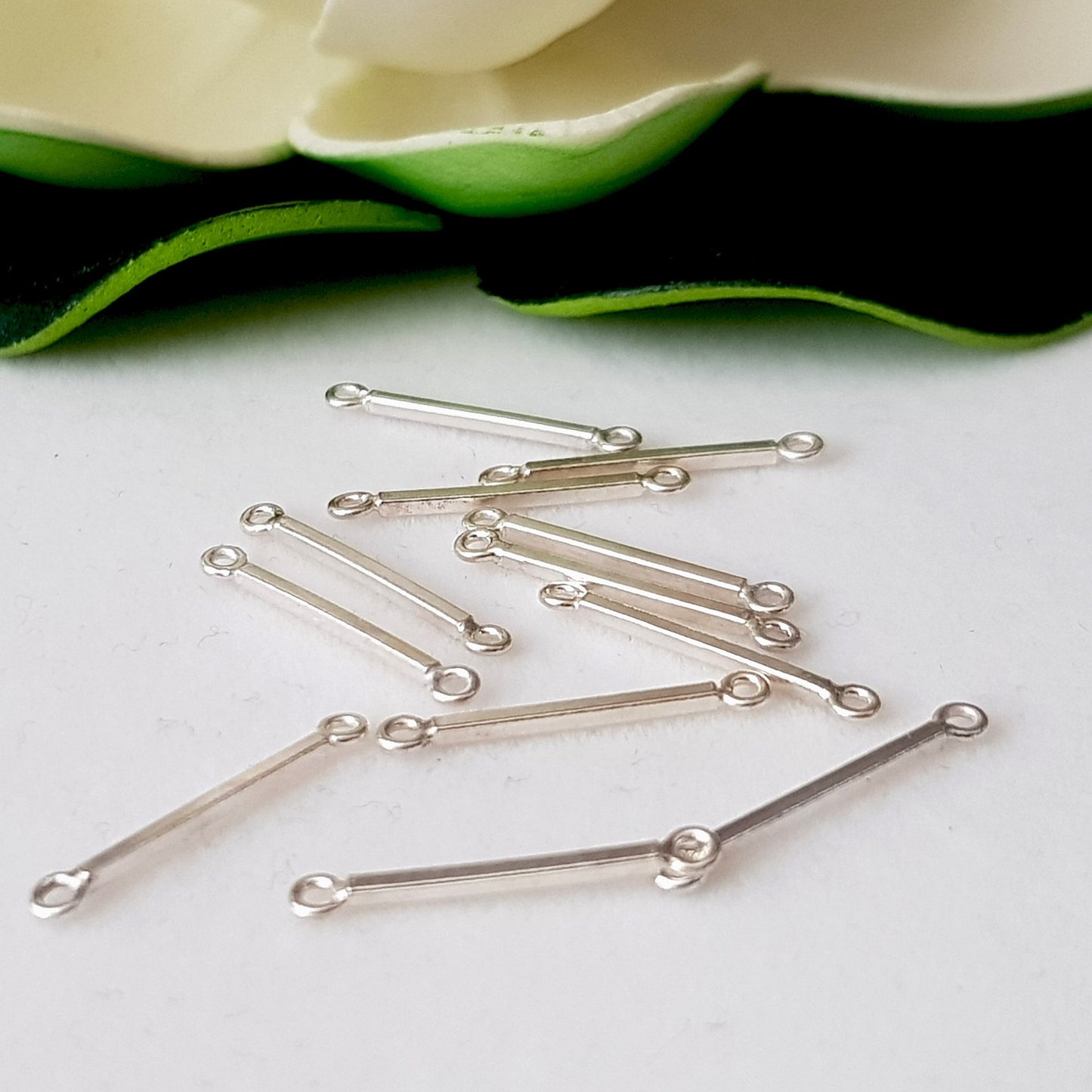 Spacer Link 18mm Square - 2 pcs Sterling Silver | SS-004SL18S | Jewellery Supply - Kalitheo