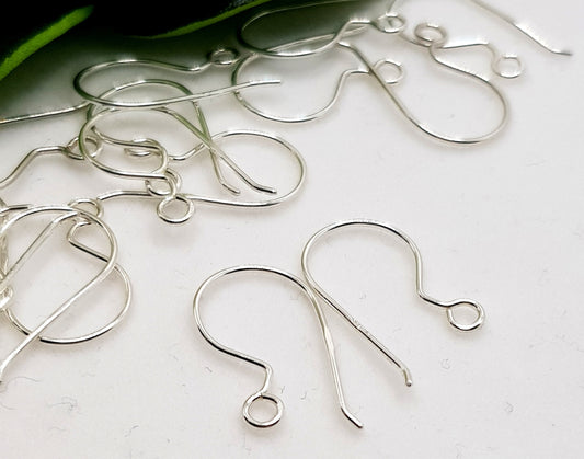 Handmade sterling silver and Argentium ear hooks crafted by Kali in her Sydney workshop.