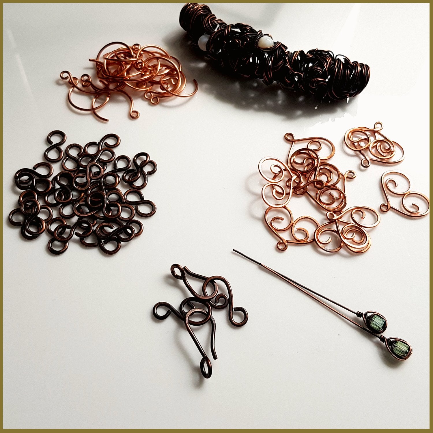 Jewellery Making Handmade Copper Findings | Kalitheo Beads N Wire