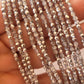 Czech Fire Polished 50 Bead Strand - Silver 3mm Round Faceted  |  FP-03-27001 | Beading Supply
