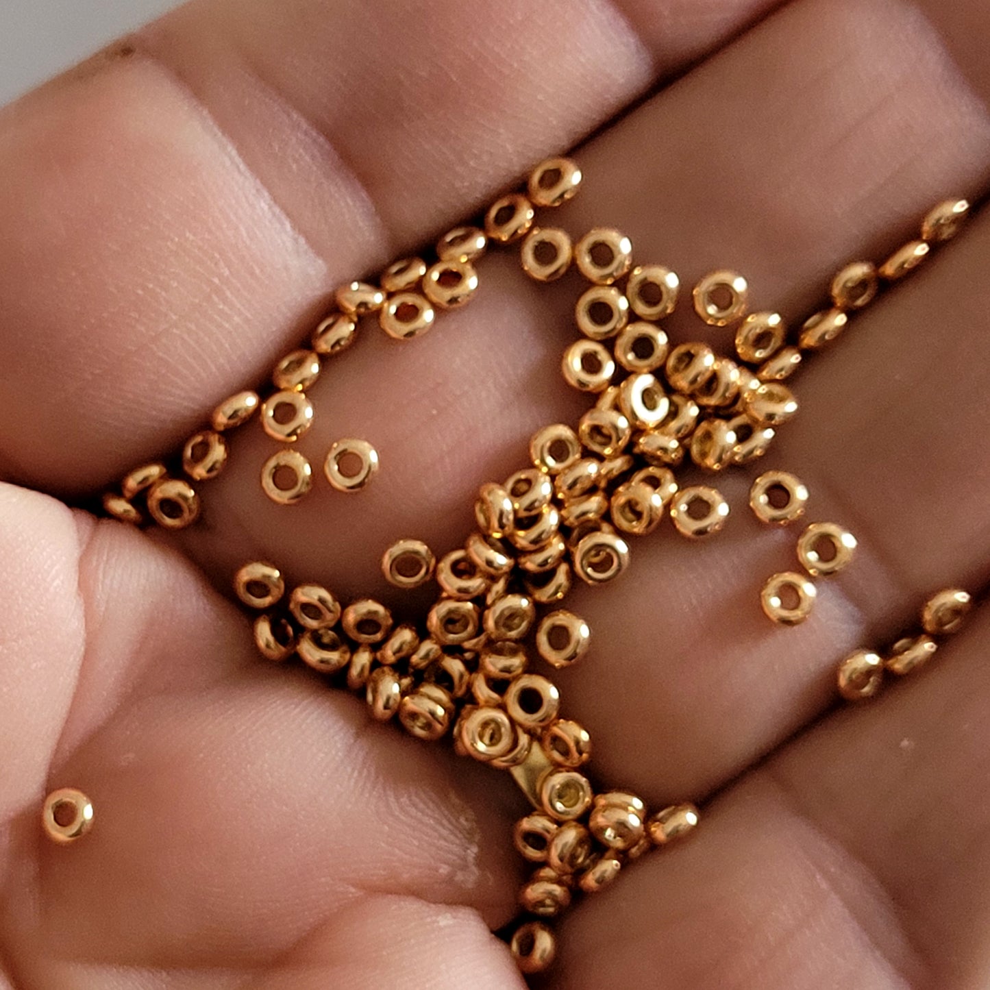 Demi 8/0 - TN-PF551 Rose Gold Galvanized Permanent Finish 5g Seed Beads - Beading Supply