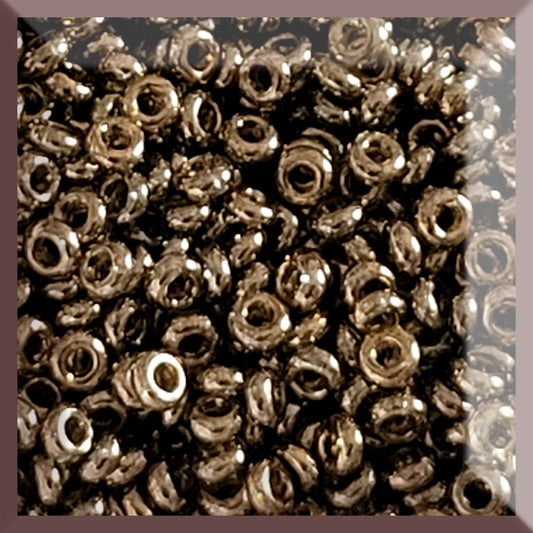 Demi 8/0 - TN-204 Montana Blue Gold Luster 5g Seed Beads - Beading Supply
