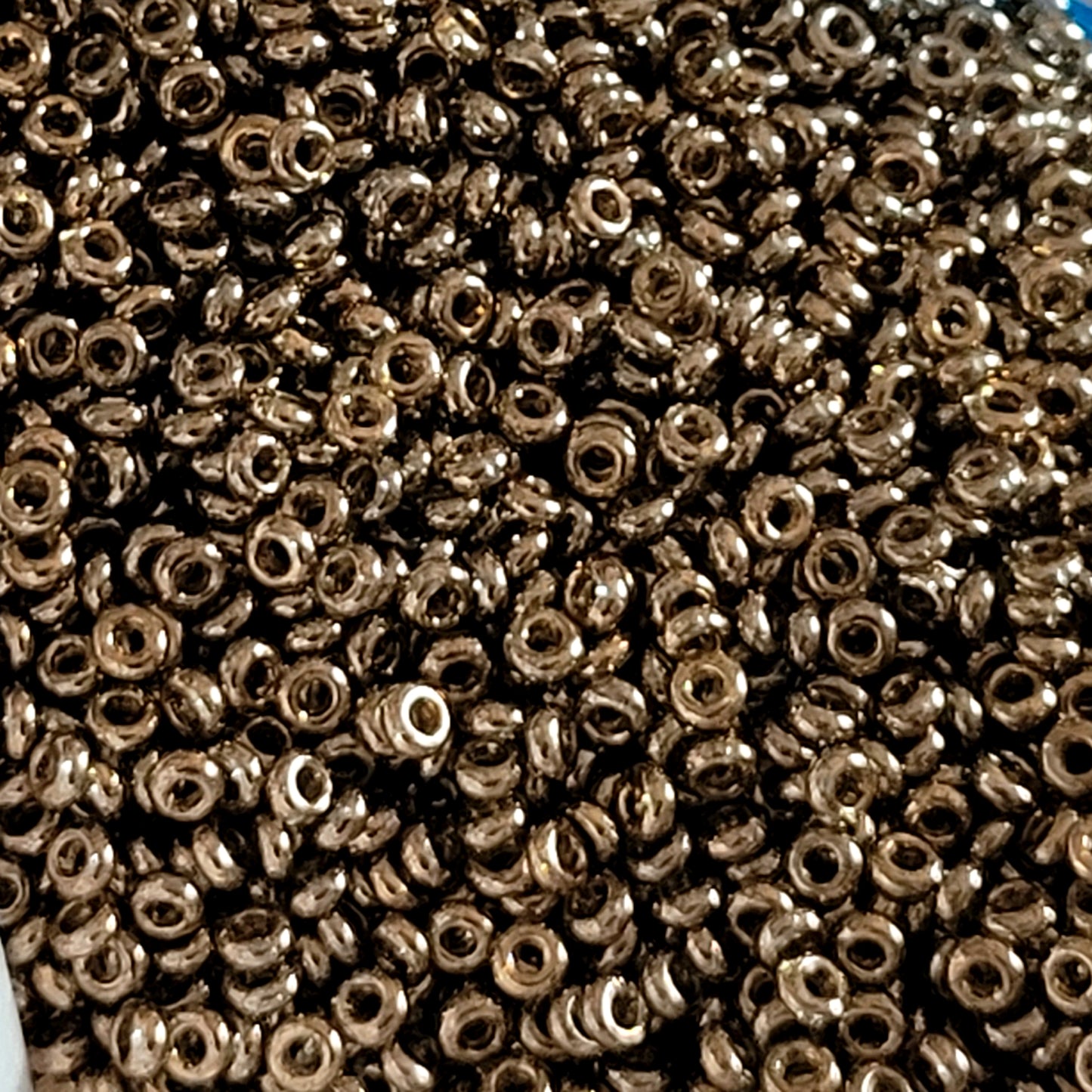 Demi 8/0 - TN-204 Montana Blue Gold Luster 5g Seed Beads - Beading Supply