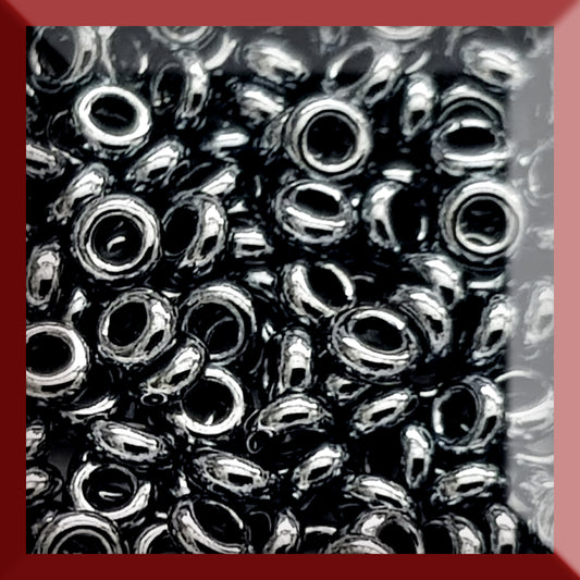 Demi 8/0 - TN-81 Hematite Metallic -  5g Seed Beads - Beading Supply