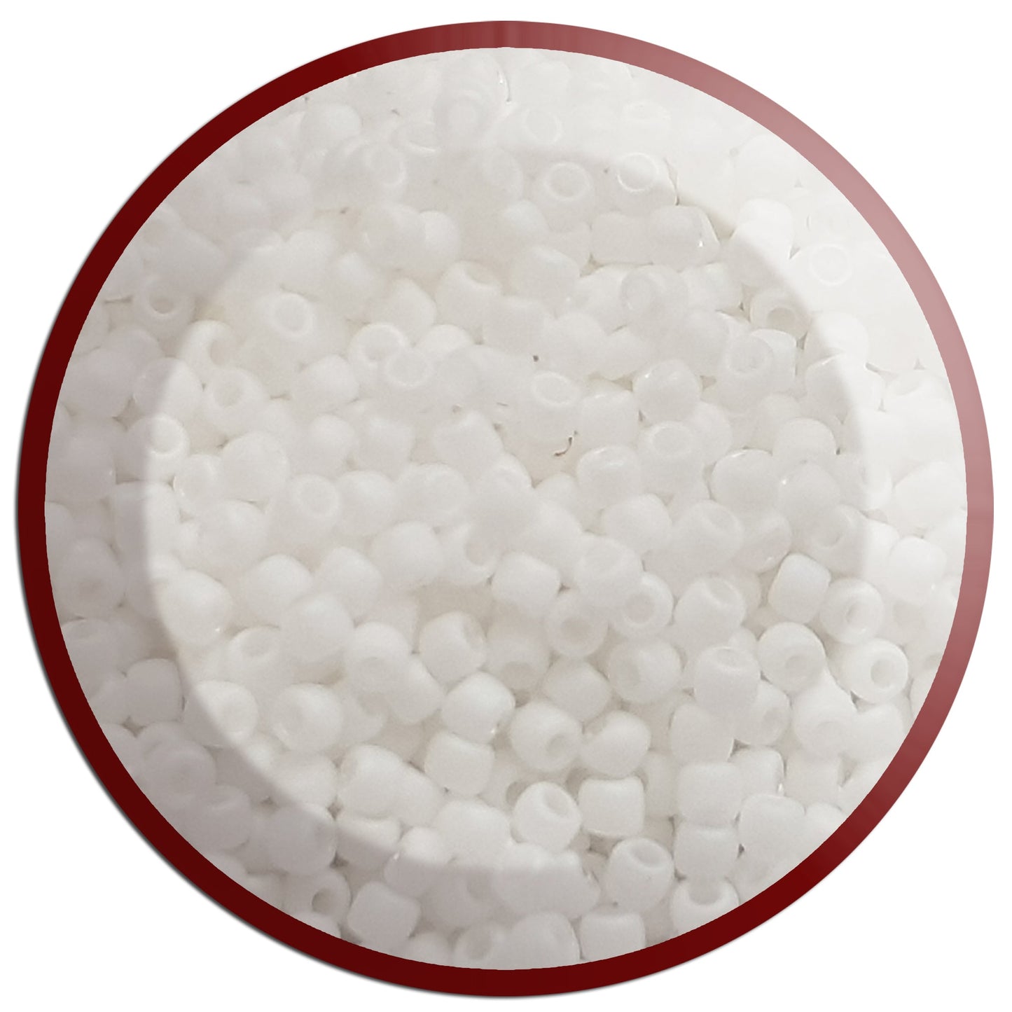 8/0 TR-761 White Frosted Opaque Pastel 10g/30g Round Toho Seed Beads - Beading Supply