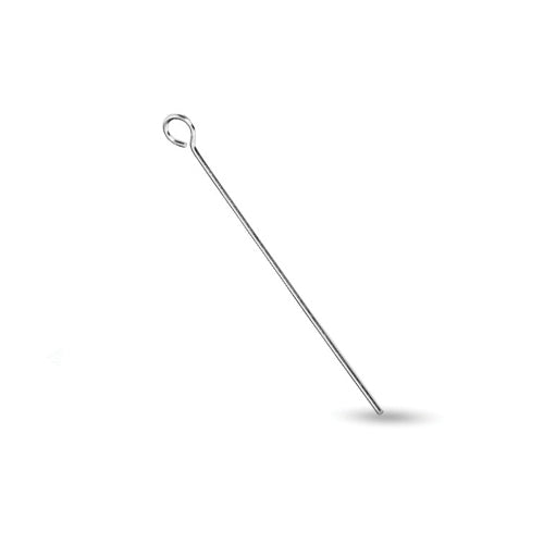 Eye Pins - Solid 0.7mm (21 gauge) Open Sterling Silver | SS-GF7/EP | Jewellery Making Supply