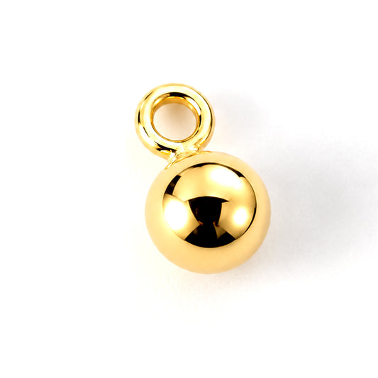 Close up of 3mm Ball drop - polished finish and gentle movement.