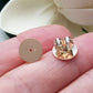 18ct YELLOW GOLD EARRING BACKS - Heavy-Duty Polished Disc | YG18-008 | Pre-Order