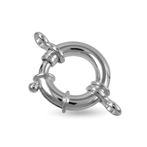 Sterling Silver 925 Large Bolt Ring Figure 8 Clasp | Kalitheo Jewellery Making Supply