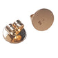 9ct Yellow Gold 375 Disc Butterfly, Earring Backs on a white background.