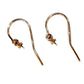 9ct Yellow Gold Handmade Earring Hooks with Hanging 3mm Pearl Cup | YG9-PC3-023EH |