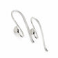ARGENTIUM 940- Handmade Balled Flat Earring Hooks | AR-402BF-EH