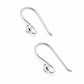 ARGENTIUM 940- Handmade Balled Flat Earring Hooks | AR-402BF-EH