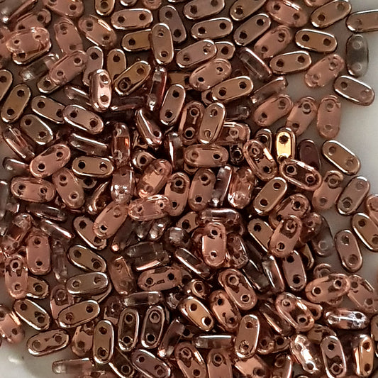 CzechMate Bar Beads – Apollo Gold -6x2mm Two-Hole Czech Glass Beads - CZMBarA2398