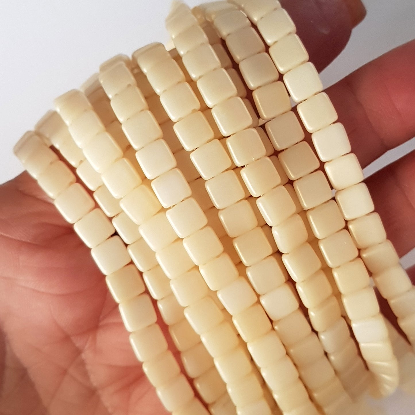 Tile Sueded Gold Lame Opaque 6mm CzechMate Beads | CZMTile-SDL02010 | Beading Supply (Copy)