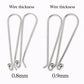 STATEMENT EAR HOOKS – 40mm ARGENTIUM 940 | SS-011LEH | Earring Making Supply