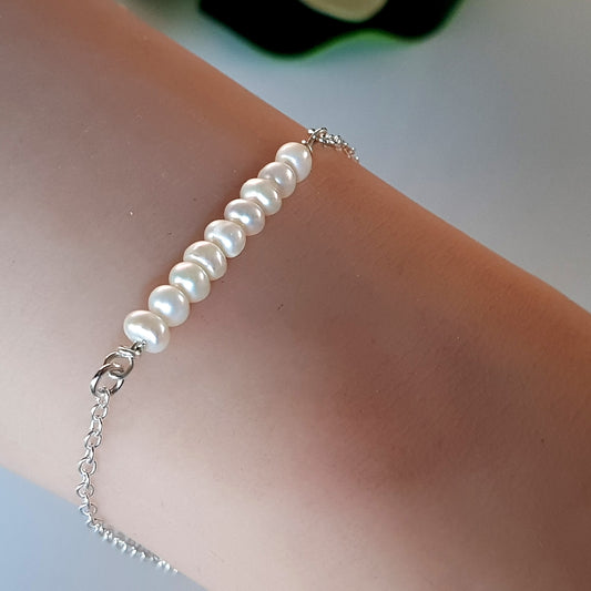 Luxury DIY Fresh-water Bracelet Kit - Minimal Handmade Jewelry Craft | DIY-FPB1 |