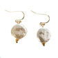 Faux Baroque Pearl Earrings – Gold Filled |FKJ-109E | Kalitheo Jewellery