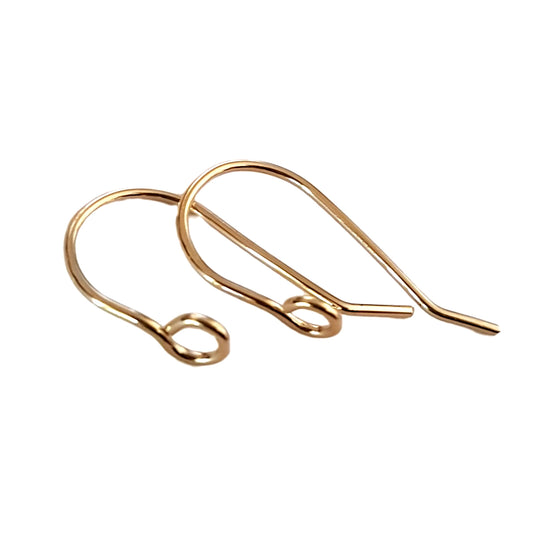 14ct Gold Filled Handmade Front Facing Ear Hooks – 22mm x 12mm