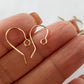 Handmade 14k Gold-Filled Shepherd Hook Ear Wires - A Pair | GF-023EH | Jewelry Making Supplies