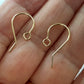 Handmade 14k Gold-Filled Shepherd Hook Ear Wires - A Pair | GF-023EH | Jewelry Making Supplies
