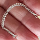 Chains - Bracelet Safety Curb Chain Genuine Sterling Silver Finished | SS-FChainBSCC | Bracelet Making Supply