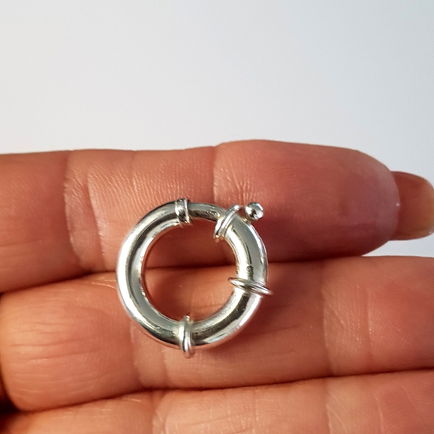 Large Sterling Silver 925 Bolt Ring Clasp | Kalitheo Jewellery Supply