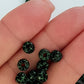 Matubo 2/0 Seed Beads - Jet Black/Green - 6mm Round Beads -Kalitheo