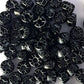Matubo 2/0 Seed Beads - Jet Black-White - 6mm Round Beads -Kalitheo