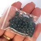 Matubo 2/0 Seed Beads - Jet Black-White - 6mm Round Beads -Kalitheo