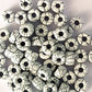 Matubo 2/0 Seed Beads - White-Jet Black-6mm Round Beads -Kalitheo