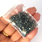 Matubo 2/0 3-Cut Seed Beads - Jet Black Picasso- 6mm Round Beads -Kalitheo
