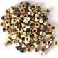 Matubo 2/0 3-Cut Seed Beads - White Picasso- 6mm Round Beads -Kalitheo
