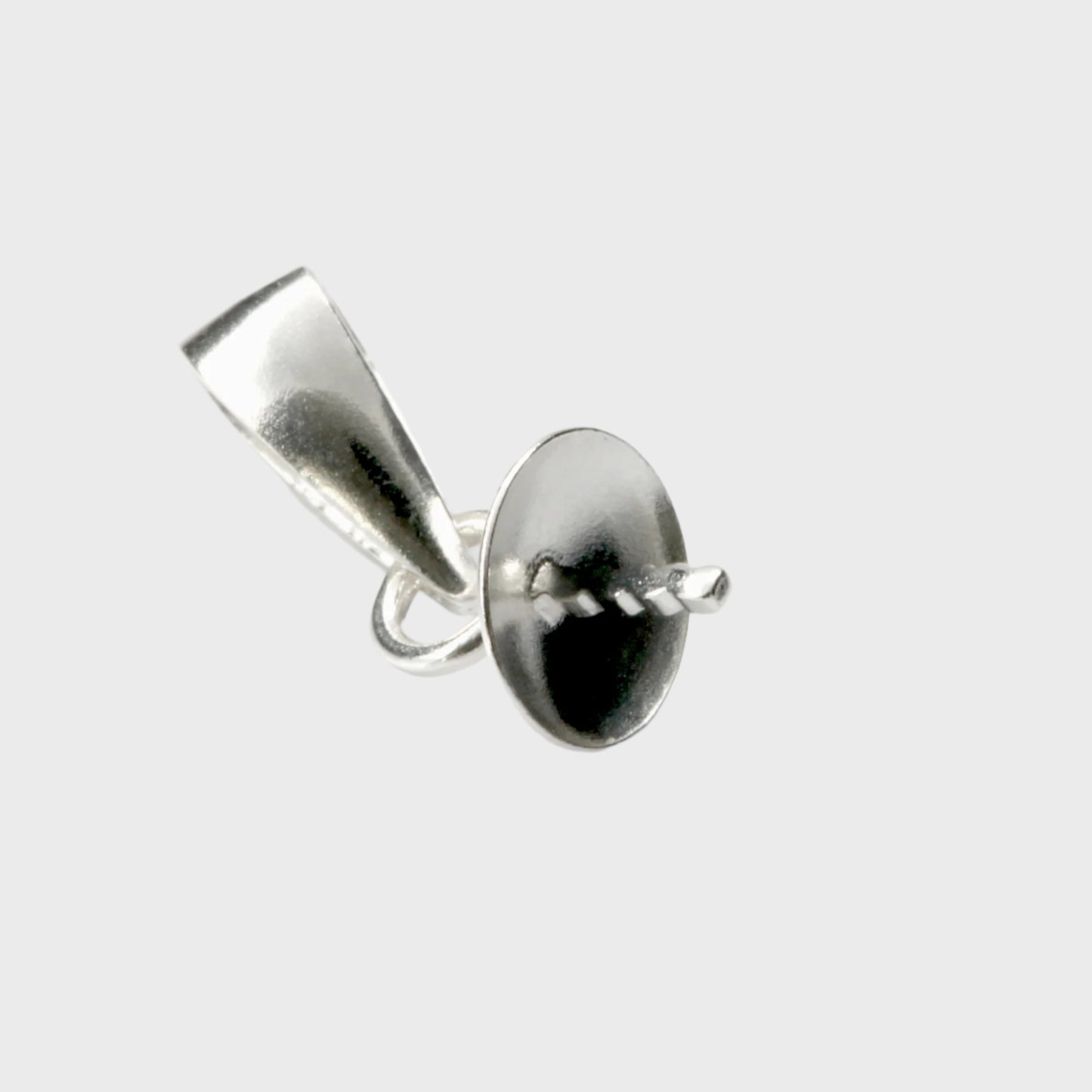 Sterling Silver Pendant Drop on white background