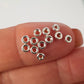 Genuine Sterling Silver 925 Plain Donut Polished Spacer Beads | SS-BeadPDnut3l | Beading Essentials