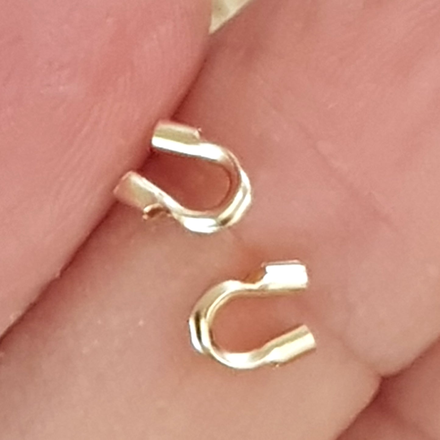 14k Gold Filled Wire Guardian – Premium Quality - U-Shape Wire Protector | GF-WGP  | Beading Essentials