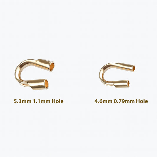 14k Gold Filled Wire Guardian – Premium Quality - U-Shape Wire Protector | GF-WGP  | Beading Essentials