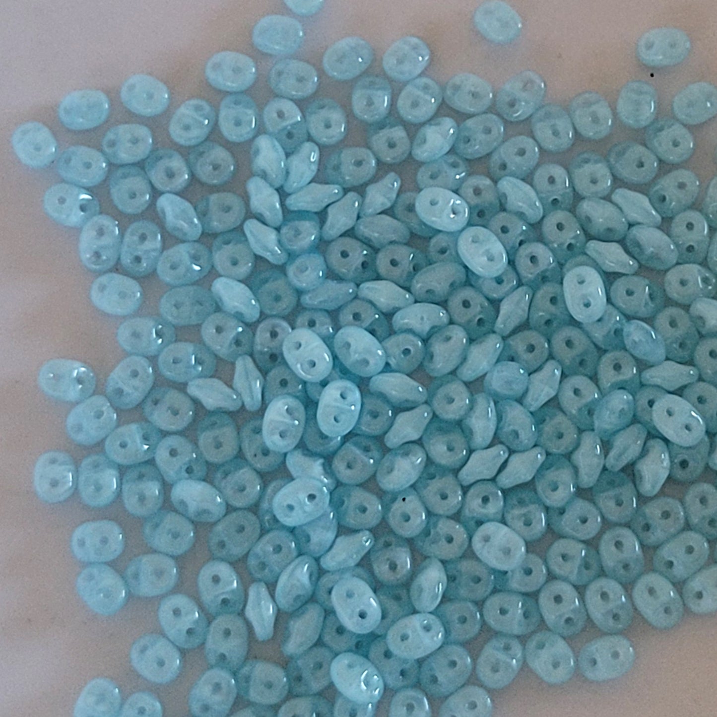 Matubo SuperDuo - MILKY AQUAMARINE -10g | SD-61000| Beading Supply