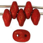 Matubo SuperDuo Red - Gold Marbled 10g | SD-GM9320 | Beading Supply