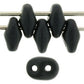 SuperDuo Jet Black Opaque Matte 10g by Matubo | SD-M2398 | Beading Supply