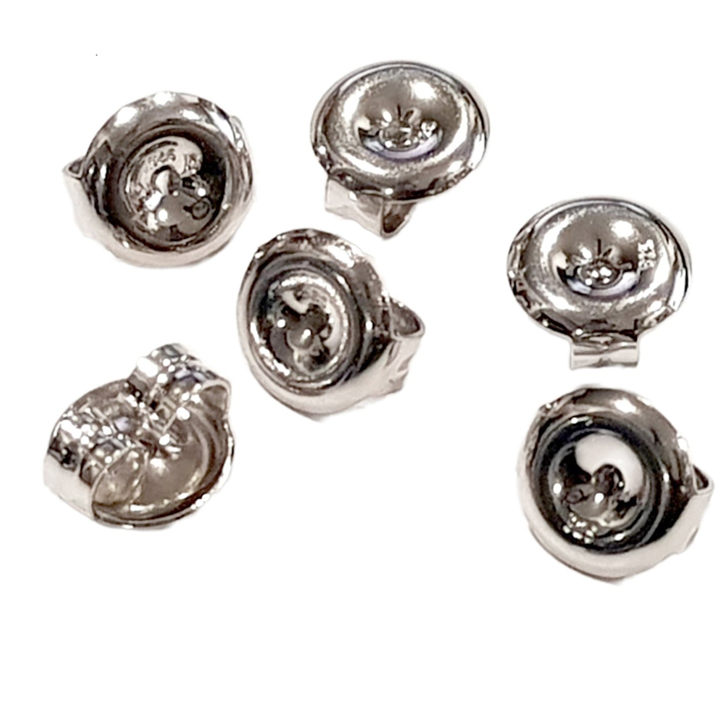 Earring Backs - Quality Medium Weight, Silver 925 [Pair] Scroll Butterfly | SS-007MWSEB | Earring Supply