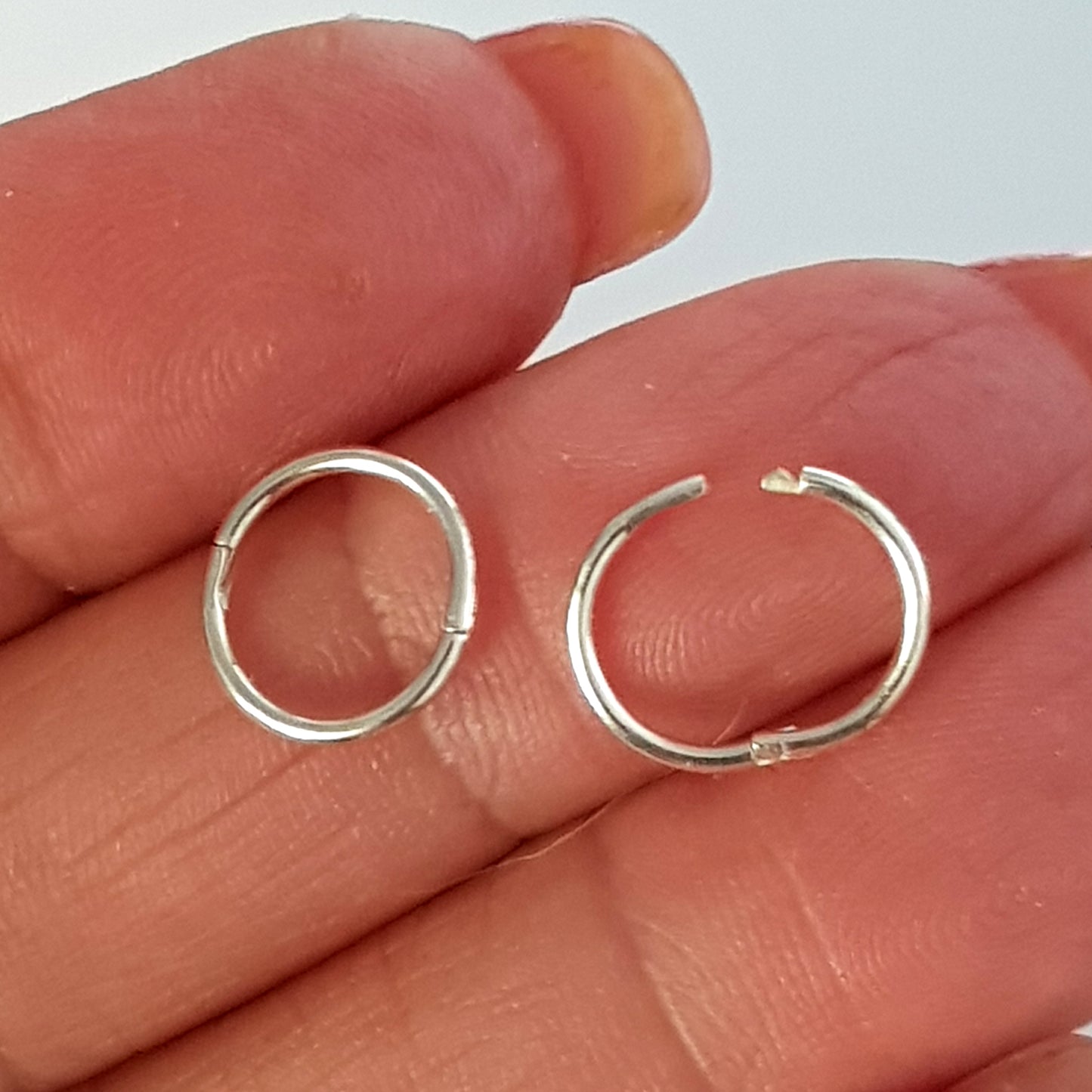 Sterling Silver 10mm Sleepers – Classic Huggie Earrings