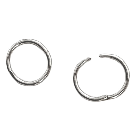 Sterling Silver 10mm Sleepers – Classic Huggie Earrings