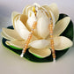 Handmade Yellow Long Beaded Earrings – Sterling Silver Argentium 940