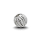Genuine Sterling Silver Corrugated Round  Beads | SS-BeadCOR | 925 Jewellery Making Supplies