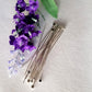 Headpins Balled Flat 60mm [10pc Pack] -  Solid 0.7mm (21gauge) Argentum 940 | SS-GF760F/10HP| Jewelry Making Supply
