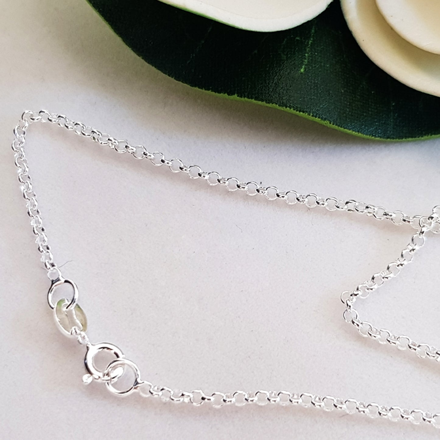 Chains - Rolo Chain Genuine Sterling Silver Finished | SS-FChainRollo | Jewellery Making Supply