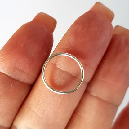 Sterling Silver 10mm Sleepers – Classic Huggie Earrings