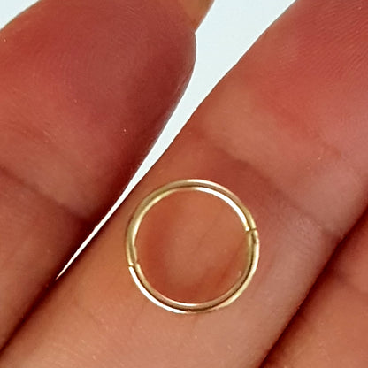 9ct White or Yellow Gold Sleeper Huggies – Available in 10mm, 12mm & 14mm